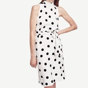 Ann Taylor Polka Dot Belted Waist Dress. Never worn.